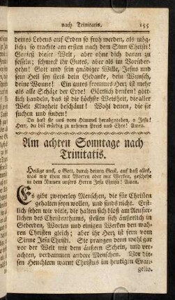 155-174, Am achten Sonntage nach Trinitatis.