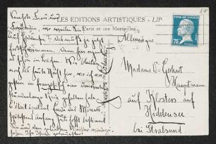 Brief von Herbert Eulenberg und Hedda Eulenberg an Margarete Hauptmann