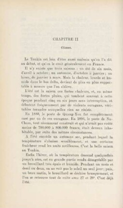 Chapitre II. Climat