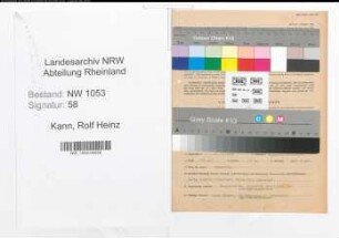 Entnazifizierung Rolf Heinz Kann , geb. 16.07.1911 (Verwaltungsangestellter)