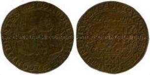 Niederländischer Historienpfennig auf die Kriegsereignisse