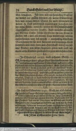 LI. In Oßnabrück 1683. nach gethaner Beicht