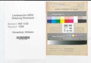 Entnazifizierung Wilhelm Hinnerkott , geb. 06.11.1901 (Meister)