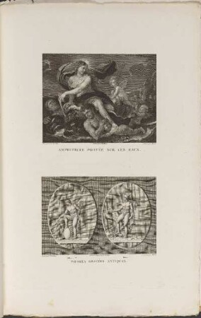 Illustrationen: Amphitrite Portée Sur Les Eaux. Pierres Gravées Antiques.