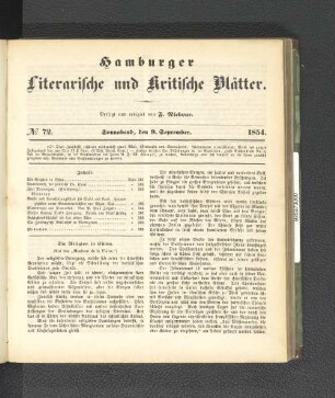 No. 72. 9. September 1854