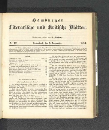 No. 72. 9. September 1854