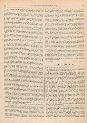 418-420 [Rezension] Festschrift Otto Eissfeldt