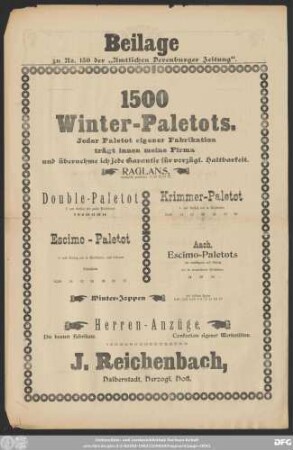 Derenburger Zeitung : amtliches Blatt für den Magistrat und die Polizeiverwaltung von Derenburg ; Generalanzeiger für die Gemeinden Langenstein, Danstedt, Hendeber, Reddeber, Minsleben und Silstedt, Beilage zu No. 130 der "Amtlichen Derenburger Zeitung".