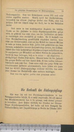 Die Herkunft der Fürsorgezöglinge