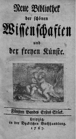 Fünften Bandes erstes Stück