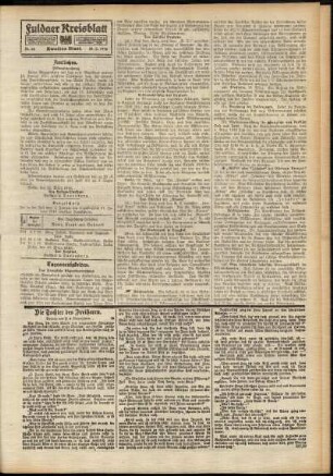 Zweite Ausgabe vom Montag, den 20. März 1916.