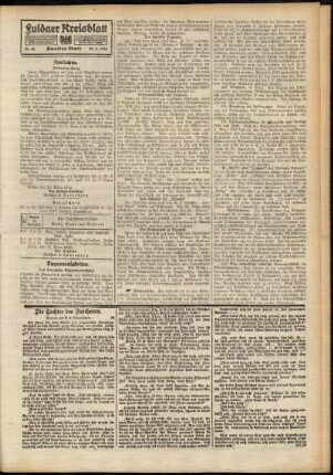 Zweite Ausgabe vom Montag, den 20. März 1916.