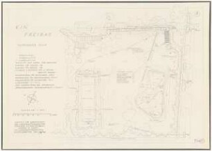 Freibad: Grundriss 1:500