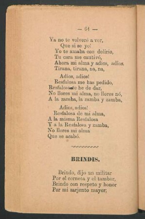 Brindis.