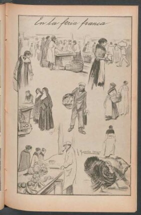En la Feria Franca - [Dibujo]