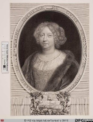 Bildnis Marie de Lorraine Guise, princesse de Joinville, duchesse de G., gen. "Mademoiselle de G. "