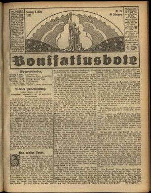 Erste Ausgabe vom Sonntag, den 06. März 1932.