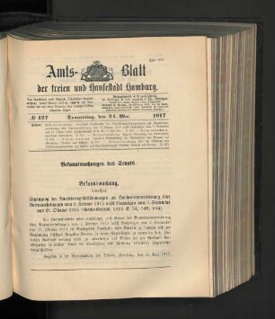 No. 127, 24. Mai 1917