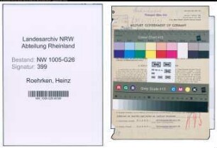 Entnazifizierung Heinz Roehrken , geb. 04.08.1901 (Steuerhelfer)