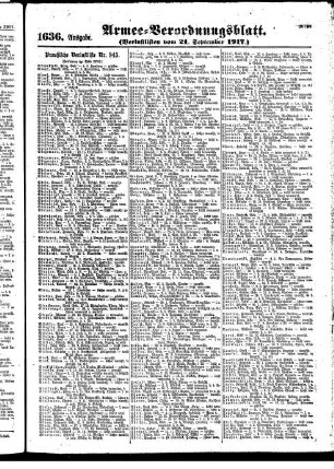 1636. Ausgabe. Freitag, 21. September 1917