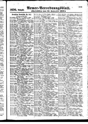 1636. Ausgabe. Freitag, 21. September 1917