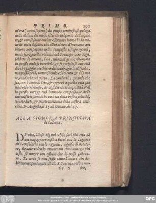 Alla Signora Principessa di Salerno.