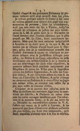 Copie D'Un Rapport De Mr. Le Baron De Martini Au Pr. De Kaunitz : en date Bruxelles 17 May 1787 ; Trouvé dans les Papiers du Gouvernement