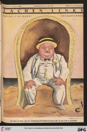 Nr. 26 („Reise- und Bade-Sondernummer“)