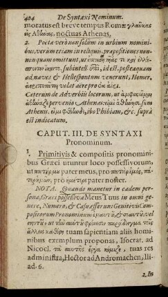 Caput III. De Syntaxi Pronominum