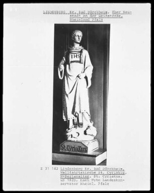 Der heilige Cyriakus vom nördlichen Seitenaltar