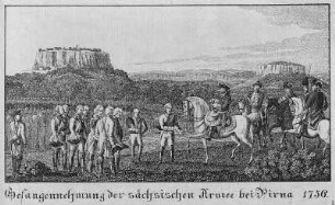 Gefangennahme der Sächsischen Armee bei Pirna