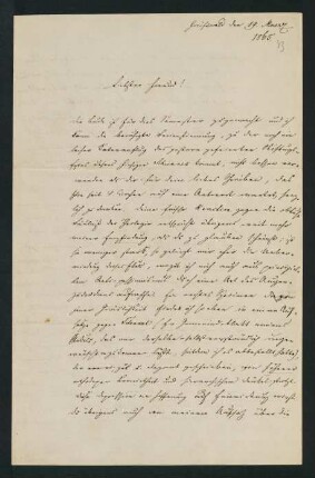 33r-34v, Brief: Greifswald den 19. Maerz 1865