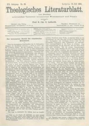 321-323 Zur lateinischen Mystik des ausgehenden Mittelalters