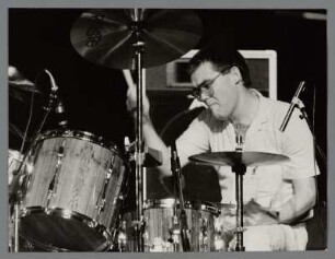Bert Kleyn : Portrait des Schlagzeugers Bert Kleyn beim 26. Jazz Jamboree Warschau 1984