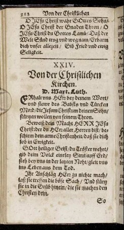 XXIV. Von der Christlichen Kirchen.