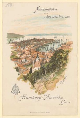 Menükarte : Menü, Schnelldampfer "Auguste Victoria"