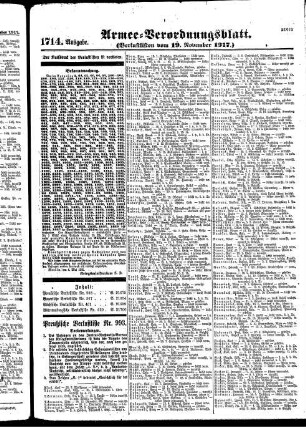 1714. Ausgabe. Montag, 19. November 1917