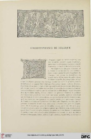 3. Pér. 22.1899: Correspondance de Belgique