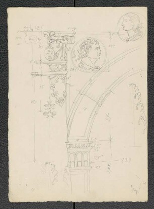 Palazzo Bassi Rathgeb zu Bergamo, Portal (Ausschnitt)