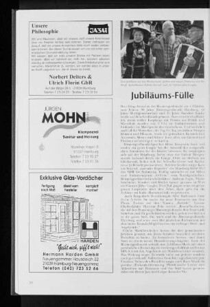 Jubiläums-Fülle