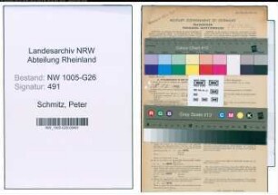 Entnazifizierung Peter Schmitz , geb. 21.02.1900 (Kaufmann)