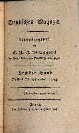 Deutsches Magazin. 6, 6. 1793
