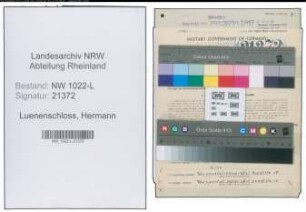 Entnazifizierung Hermann Luenenschloss , geb. 28.04.1896 (Werkzeugmacher)