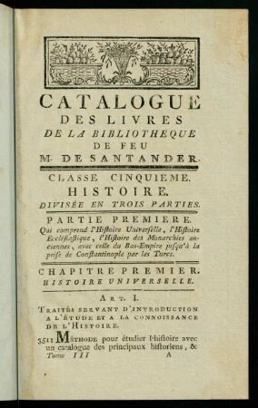 1-48, Chapitre Premier. Histoire Universelle.