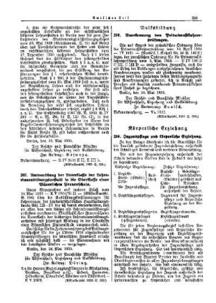 Jugendpflege und körperliche Erziehung : [Körperliche Erziehung] ; [Amtliche Erlasse] ; [Amtlicher Teil]
