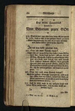 Das dritte Hauptstueck handelt Vom Gehorsam gegen Gott