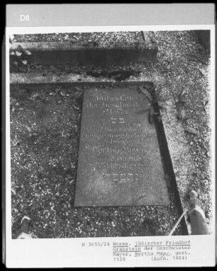 Grabstein von Bertha Mayer (gestorben 1928.07.10)