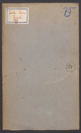 Sammelhandschrift, aus zwei Stücken bestehend - BSB Cod.Zend 75