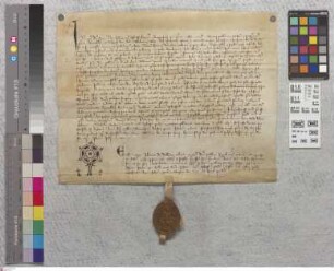 Klein-Welzheim: Instrumentum super electione Philippi de Karlsmont Canonici ecclesie Ste. Stephani Moguntie et Conradi sacerdotis et plebani in La...