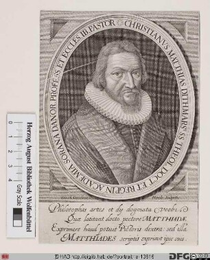 Bildnis Christian Matthiae (eig. Madsen)